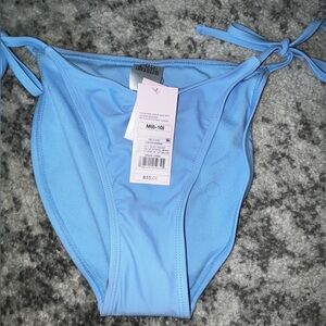 NWT Wild Fable String Bikini Bottom Light Blue Size Medium (8-10)